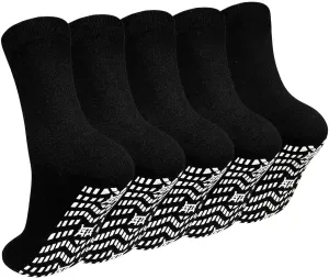 Artfasion Non Slip Socks Men: Women Grip Anti Slip Socks for Seniors Hospital Yoga Pilates