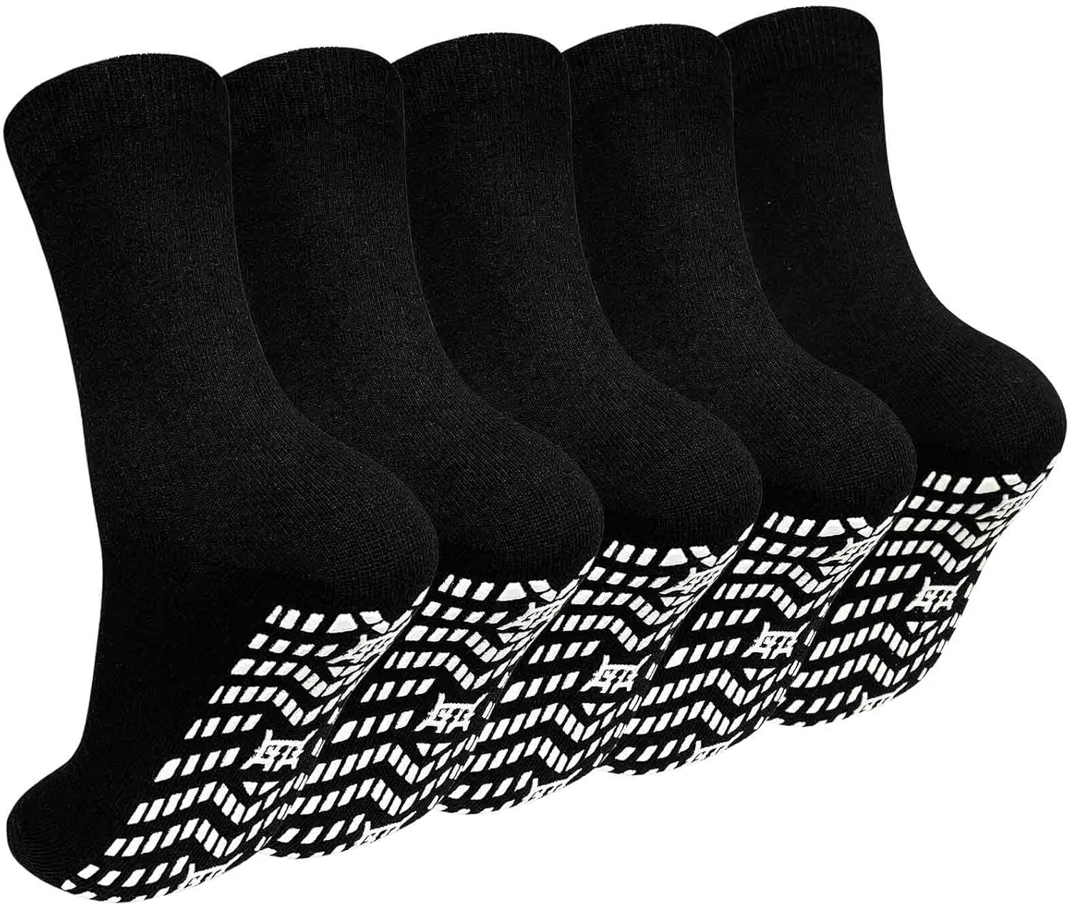 Artfasion Non Slip Socks Men: Women Grip Anti Slip Socks for Seniors Hospital Yoga Pilates