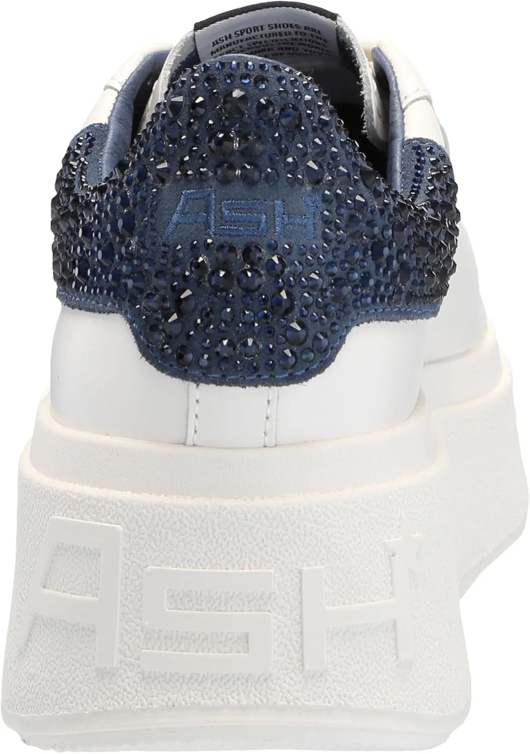 ASH Women's Moby Strass Platform Embellished Fashion Sneaker with Crystal Accents, Stylish Design for Casual Wear