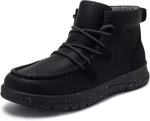 Athlefit Women's Lace Up Ankle Boots Casual Comfortable Lightweight Walking Flat Ankle Booties Boat Shoes