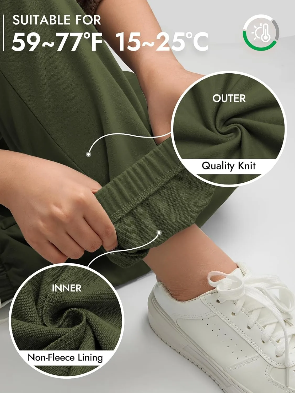 ATHMILE Sweatpants Women Baggy Joggers Workout Loose Lounge Lightweight Comfy Sweat High Waisted Athletic Pants