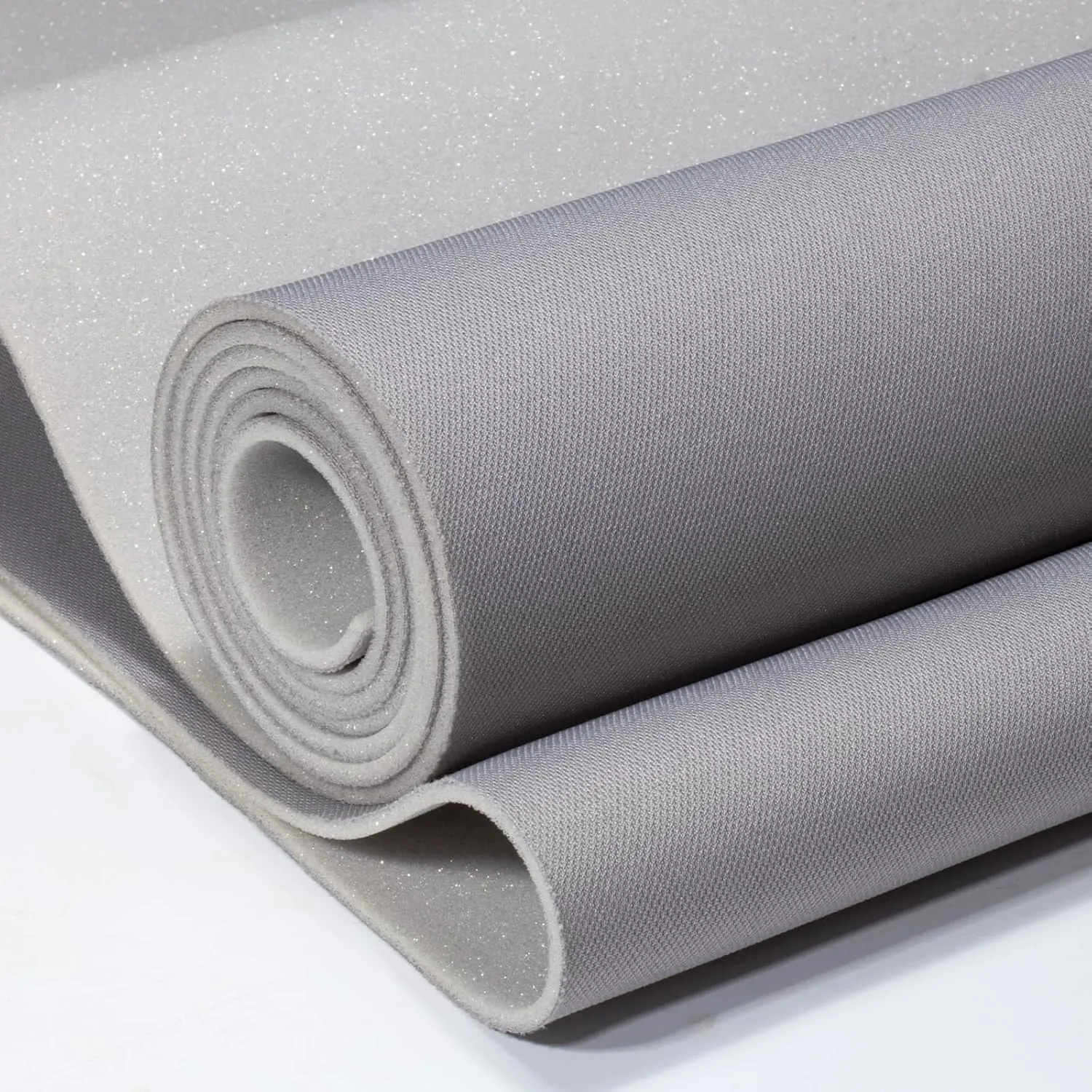 Auto Headliner Fabric 120" L × 60" W Stylish Mesh with Foam Backing - Tube Packaging - Gray Interior Replacement Material for Car/Truck/SUV/RV Roof - Home Repair/DIY Headliner Material