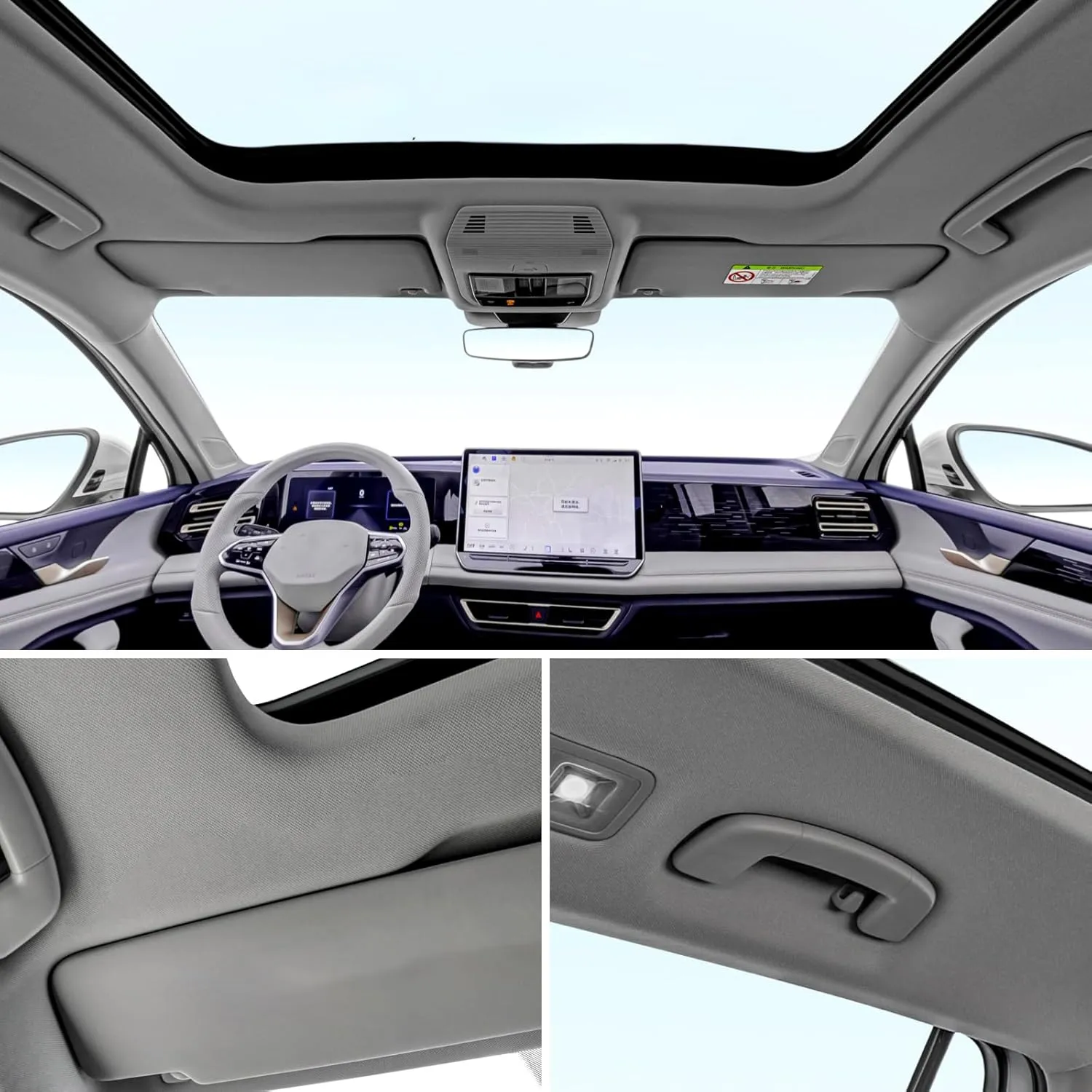 Auto Headliner Fabric 120" L × 60" W Stylish Mesh with Foam Backing - Tube Packaging - Gray Interior Replacement Material for Car/Truck/SUV/RV Roof - Home Repair/DIY Headliner Material