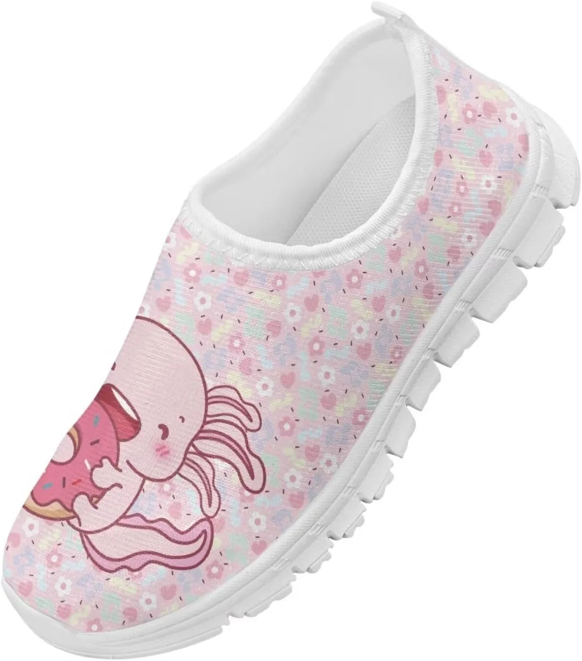 Axolotl Shoes for Girls Slip On Sneakers Kids Tennis Shoes Size 11-2,5