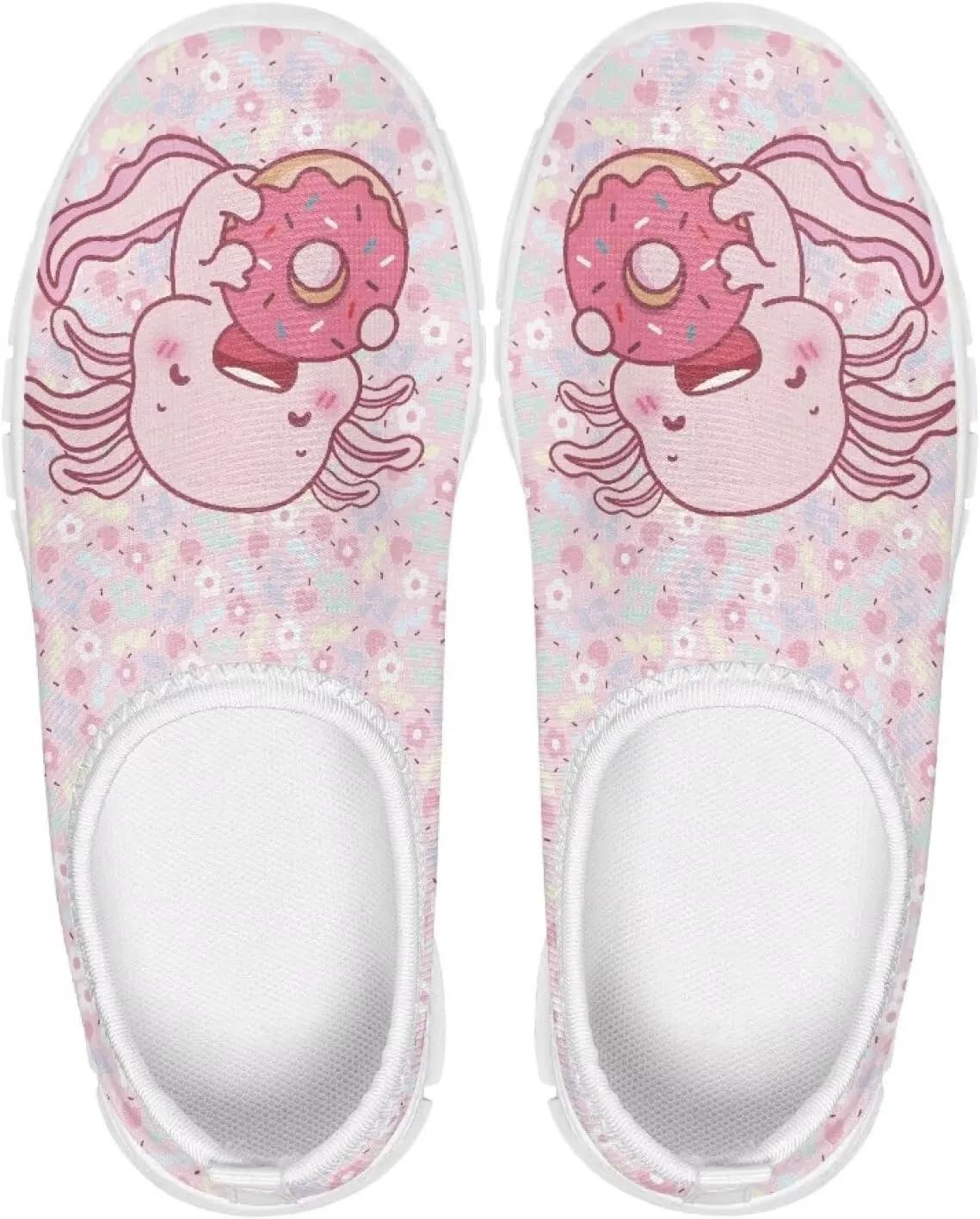Axolotl Shoes for Girls Slip On Sneakers Kids Tennis Shoes Size 11-2,5