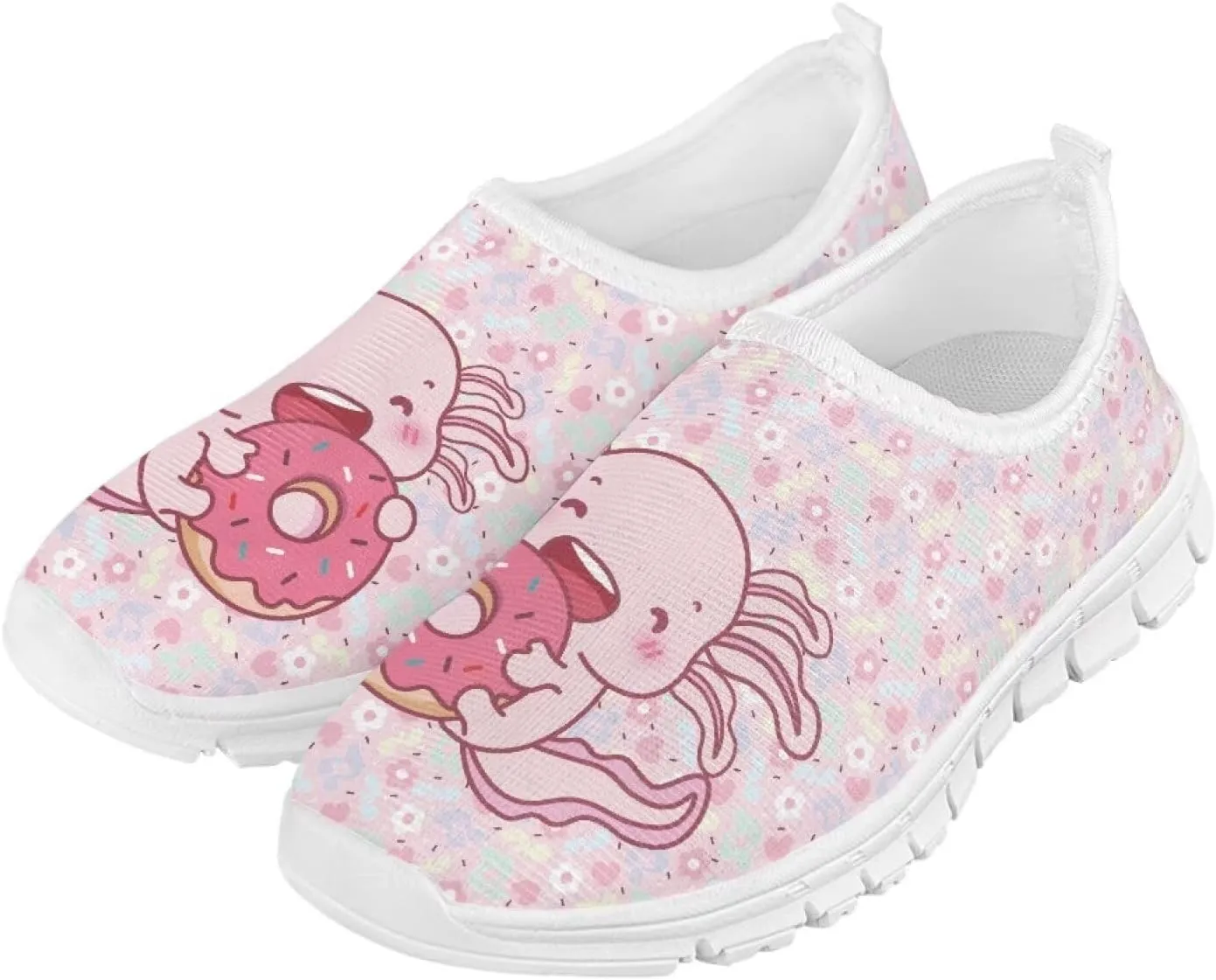 Axolotl Shoes for Girls Slip On Sneakers Kids Tennis Shoes Size 11-2,5