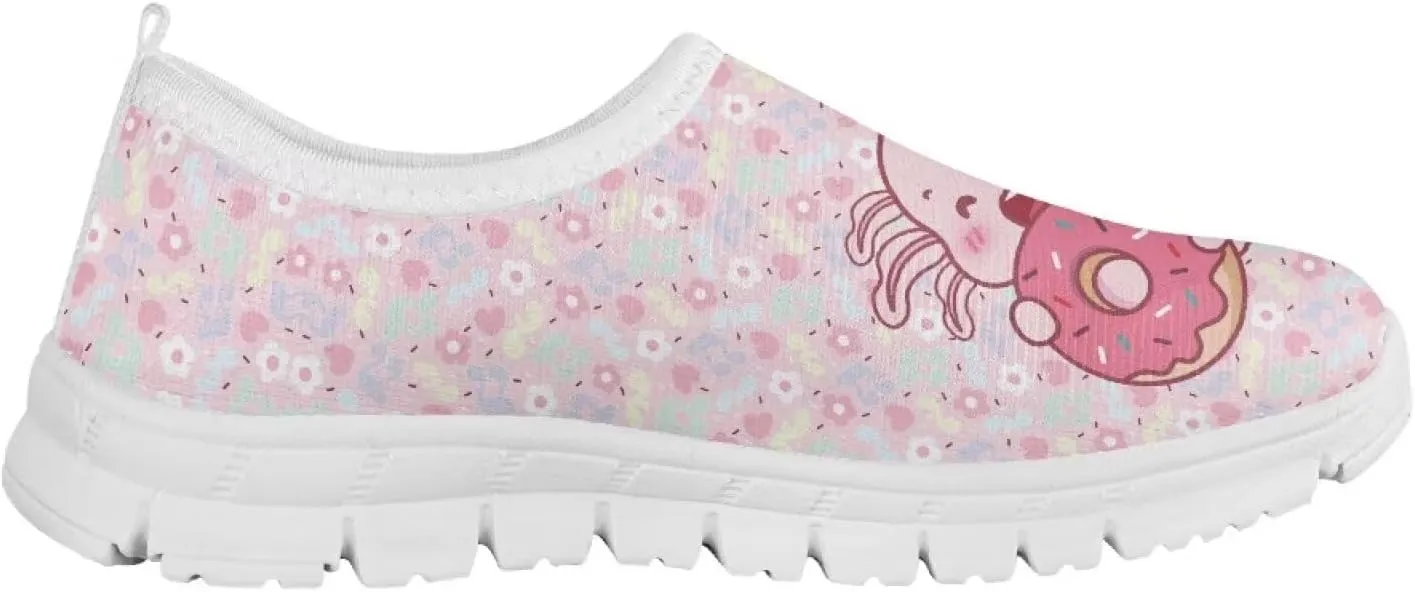 Axolotl Shoes for Girls Slip On Sneakers Kids Tennis Shoes Size 11-2,5