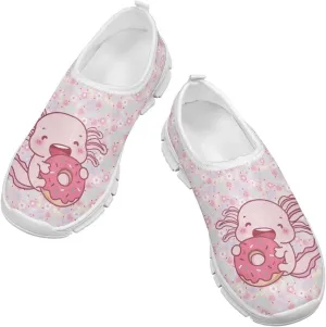 Axolotl Shoes for Girls Slip On Sneakers Kids Tennis Shoes Size 11-2,5