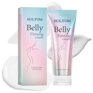 B Flat Belly Firming Cream: Premium Skin Tightening & Moisturizing for Stomach, Women Body Lotion for Firmness and Lift of Thighs & Butt - Pregnancy Skin Firming - 4.1 Fl Oz