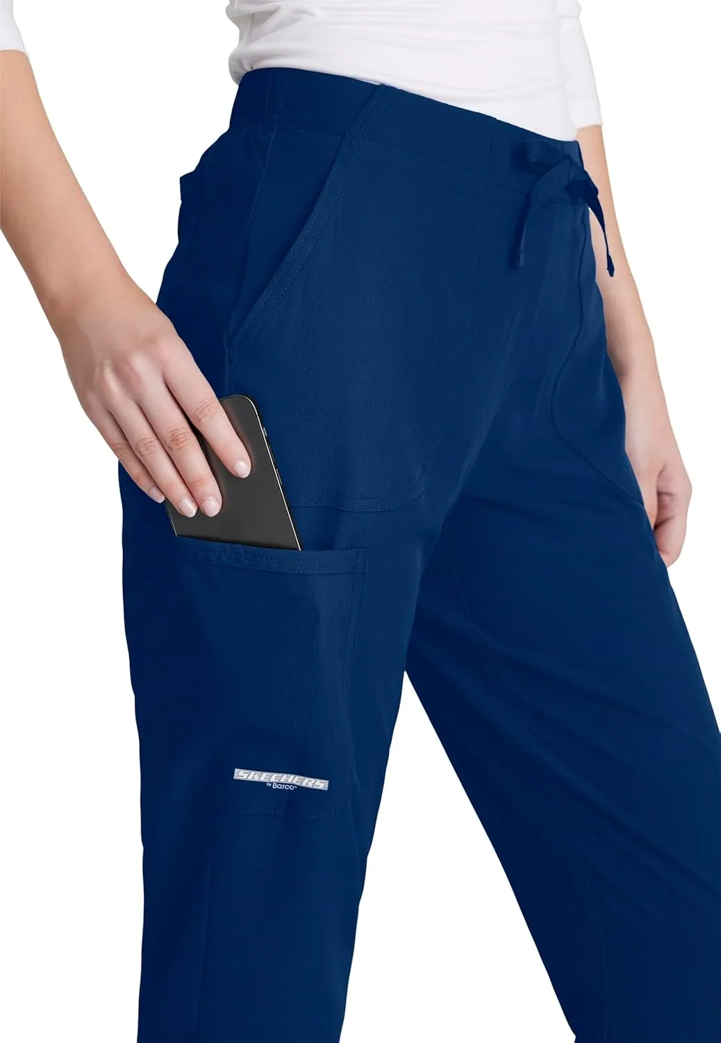 BARCO Skechers Vitality Charge Scrub Pant for Women - Mid-Rise Medical Pant, 4-Way Stretch Women's Scrub Pant