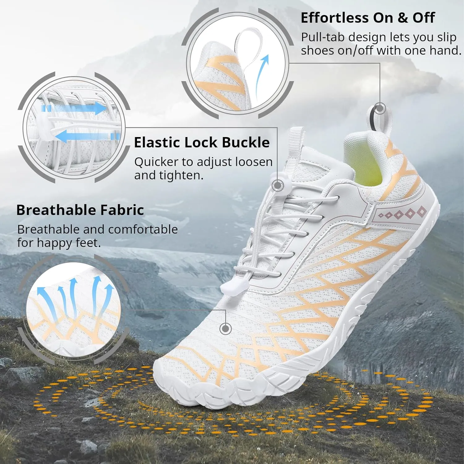 Barefoot Shoes Women Men Wide Toe Box Minimalist Cross Training Shoes Hike Footwear Trail Running Hiking Comfortable Walking