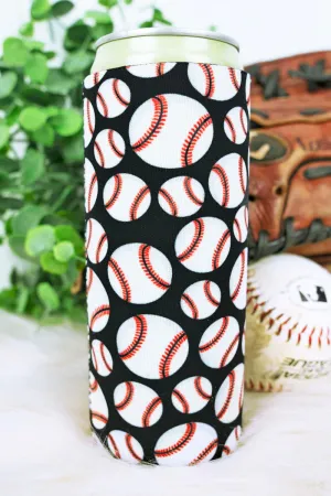 Baseball Slim Can Koozie