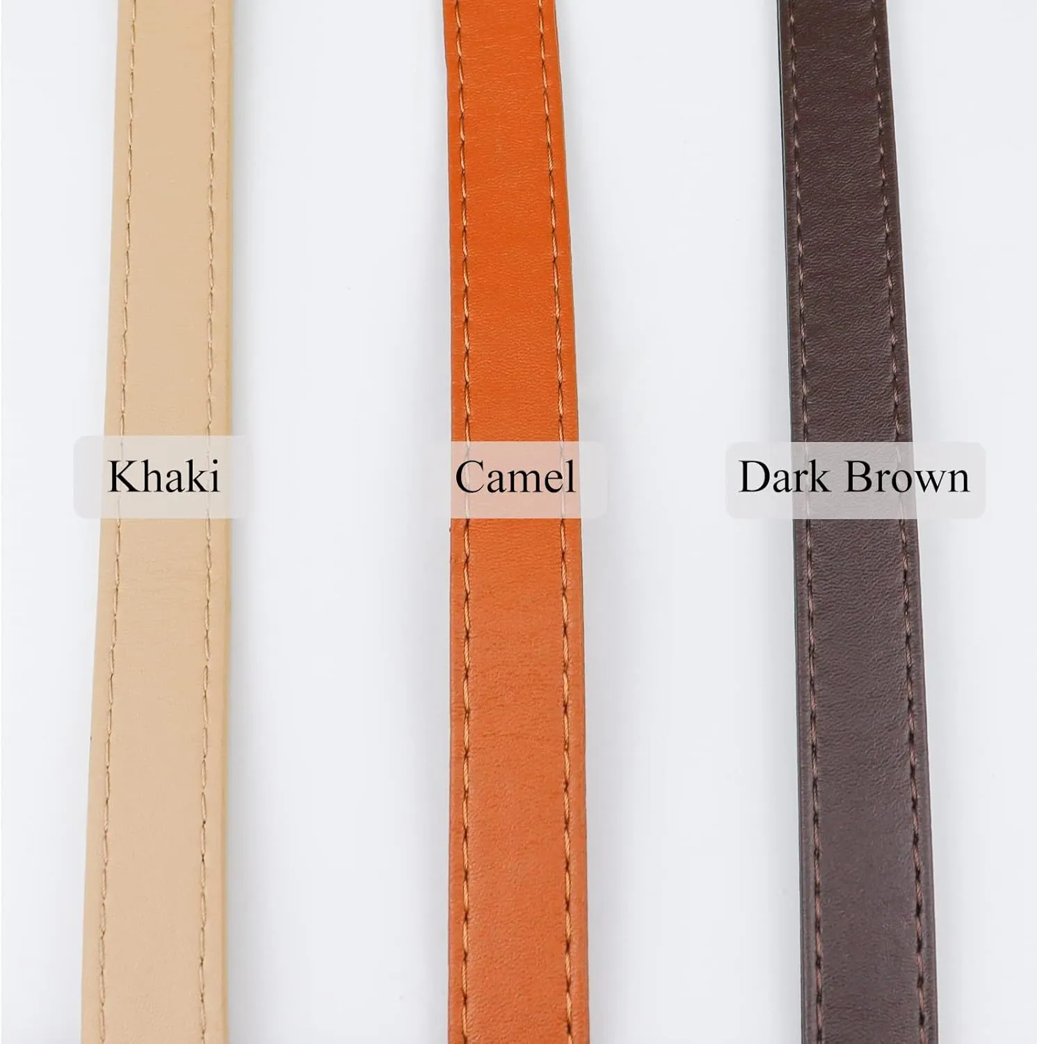 Beaulegan Purse Strap Replacement - Microfiber Leather - 59 Inch Long Adjustable for Crossbody Shoulder Bag - 0.7 Inch Wide, Dark Brown/Silver
