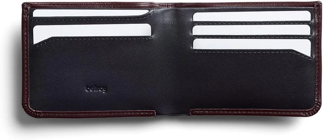 Bellroy Hide & Seek Wallet (Slim Leather Bifold Design, RFID Protected, Holds 5-12 Cards, Coin Pouch, Flat Note Section, Hidden Pocket)