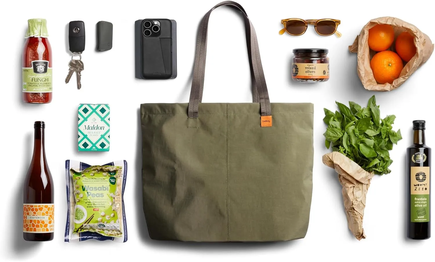 Bellroy Market Tote – (Tote Shoulder Shopping Bag) - Willow