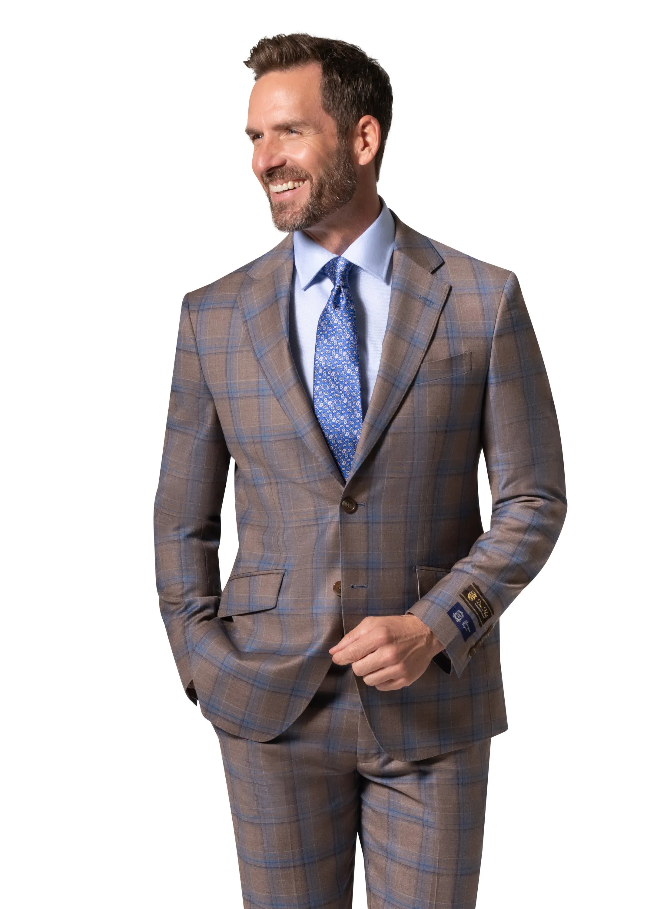 Bergamo Elegant - Faille Wool 10005.4100 S/B Slim Fit Suit