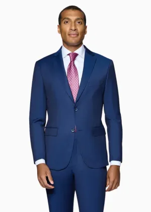 Bergamo Elegant - Reda | Slim 2-Piece Notch Solid New Blue Suit