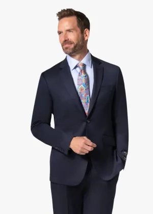 Bergamo Elegant - Reda | Slim Fit 2-Piece Solid Suit - Navy