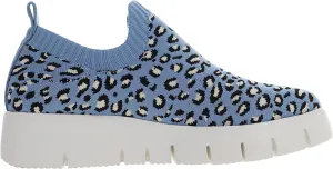 Bernie Mev Women's Fx Luna Wedge, Steel Blue Wild Dots, 8