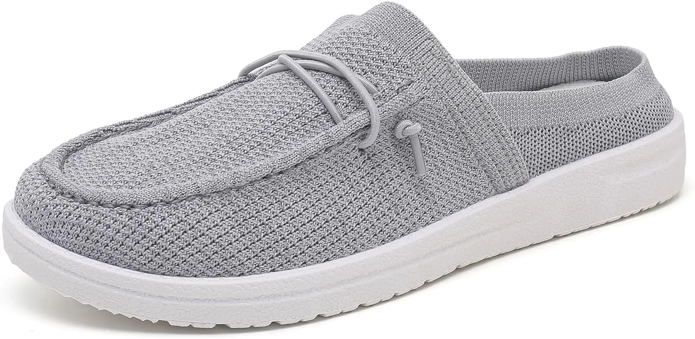 Betrue Women's Lightweight Slip On Loafers Shoes for Women,Breathable Mules Womens Non Slip Loafers Casual Canvas Backless Shoes