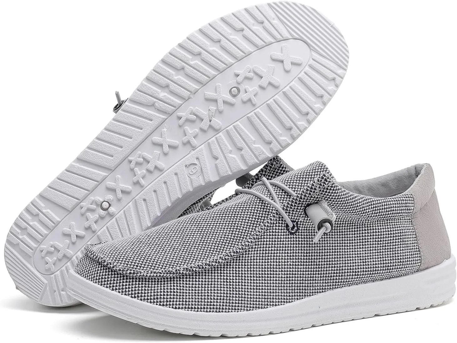 BETYSWEAR Men's Casual Slip-On Loafers - Lightweight Breathable Canvas Boat Shoes for Men