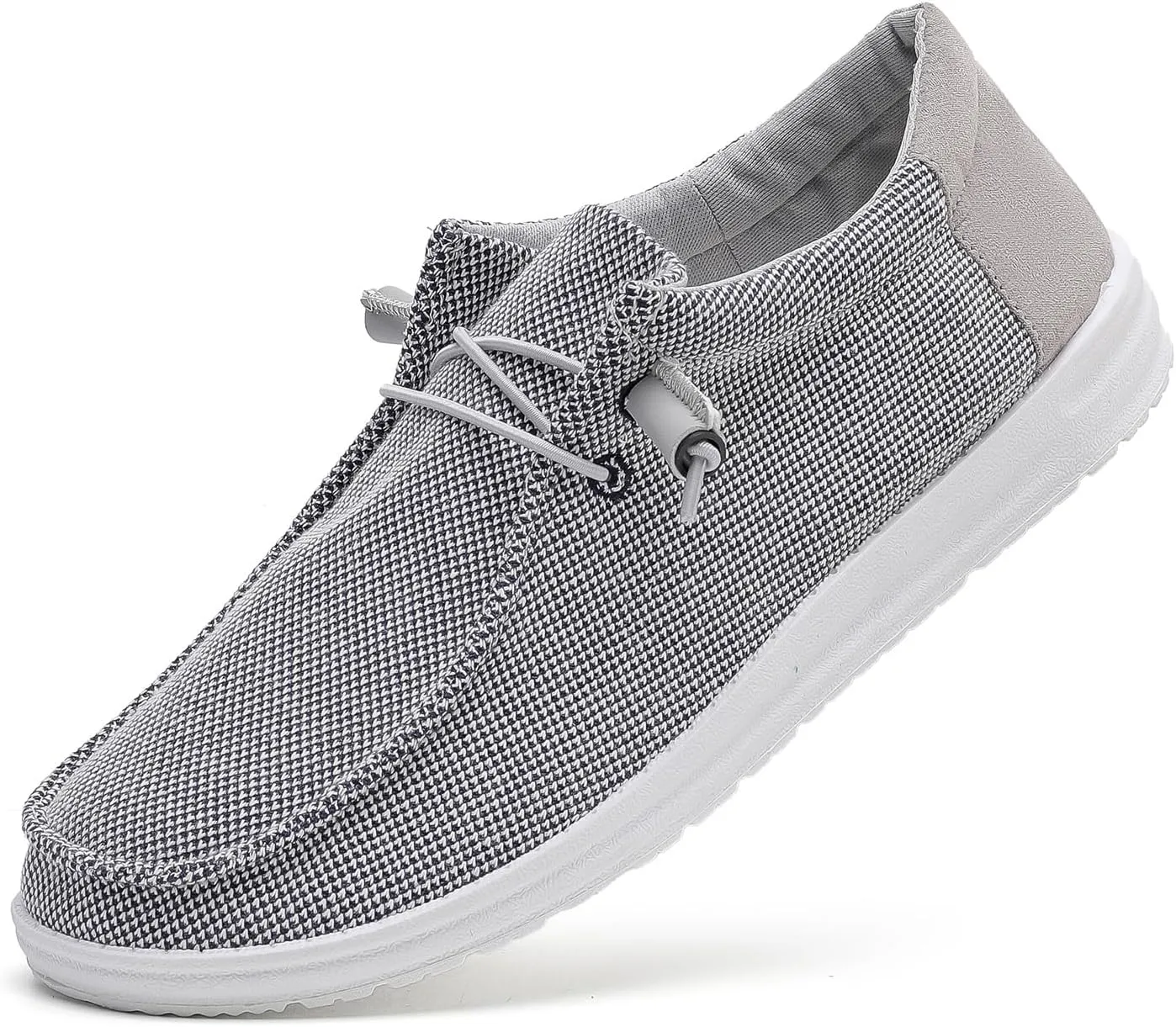 BETYSWEAR Men's Casual Slip-On Loafers - Lightweight Breathable Canvas Boat Shoes for Men