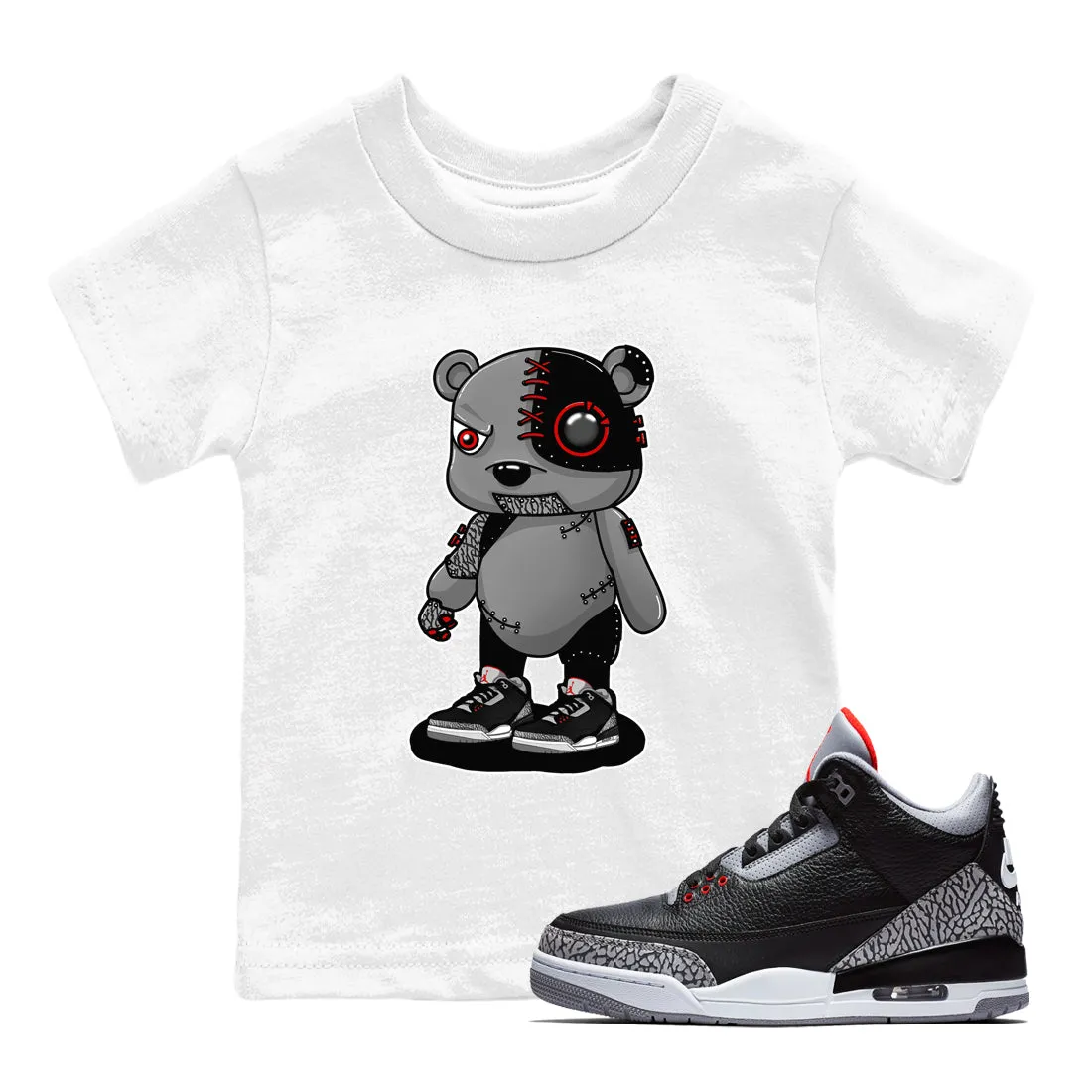 Big-ticket savings Bear Cyborg Air Black Kids - Virtual Sneaker Cement Tees Jordan SNRT 3
