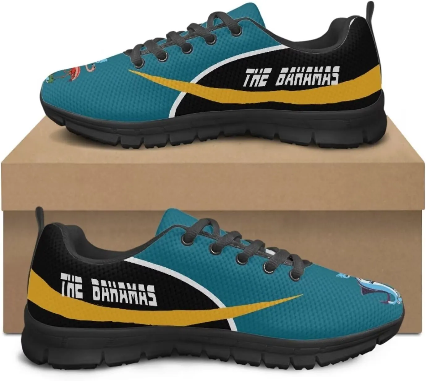 BIGCARJOB Women St Patrick Day Tennis Shoes Custom Design Face Sneakers Athletic Walking Shoes