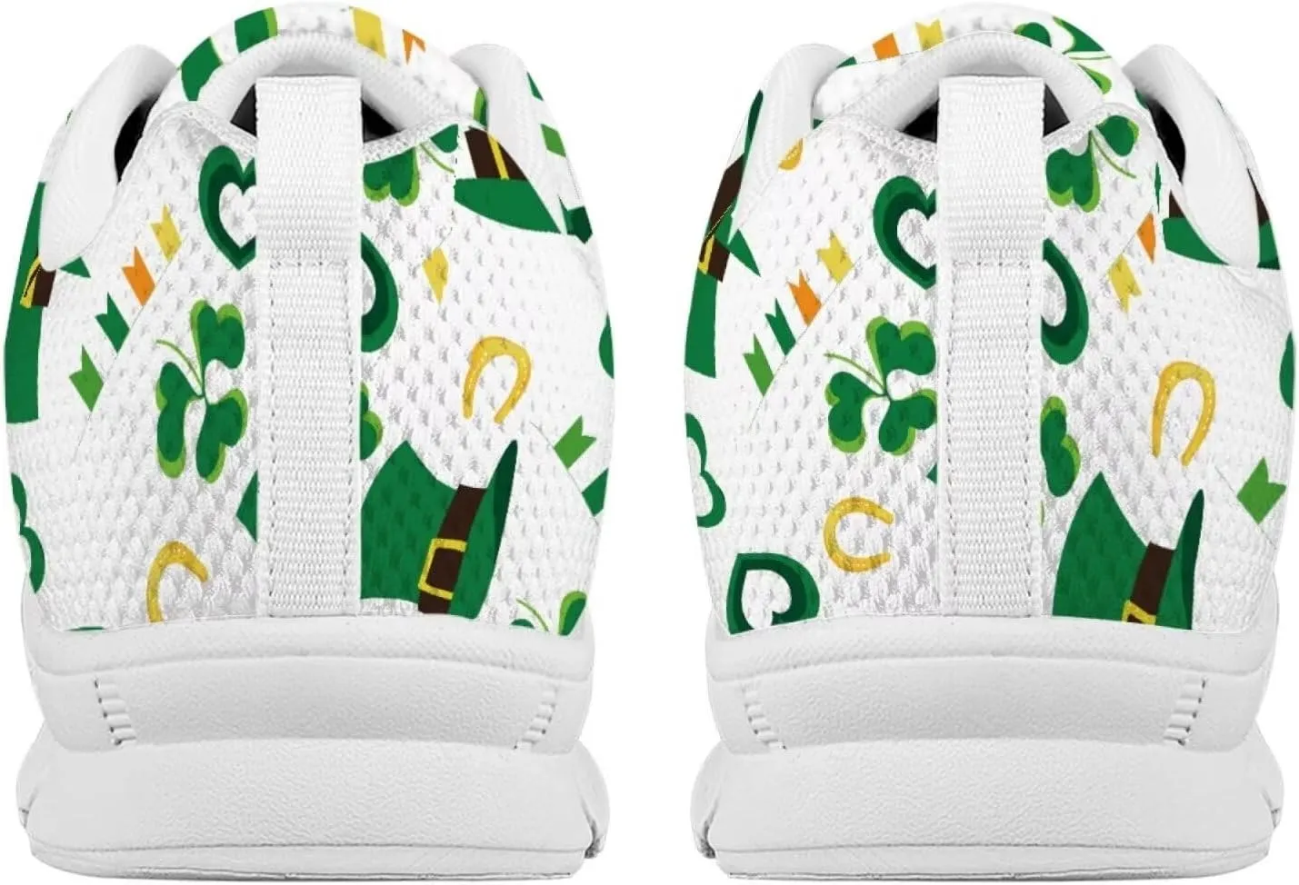 BIGCARJOB Women St Patrick Day Tennis Shoes Custom Design Face Sneakers Athletic Walking Shoes