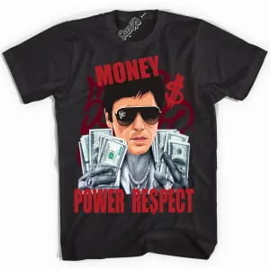Black Toe Reimagined 1s Sneaker Shirt Tony Montana Graphic