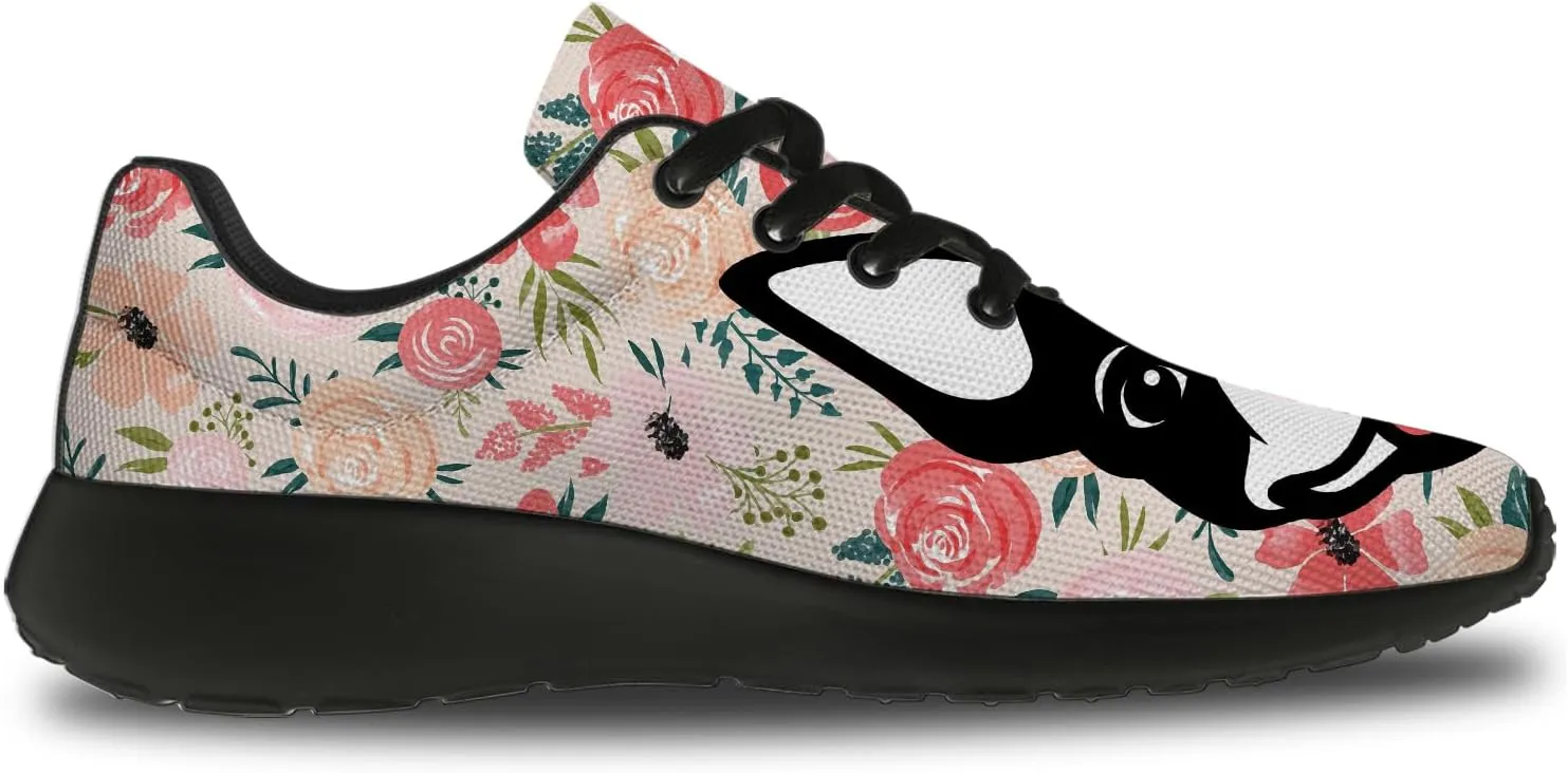 Boston Terrier Print Running Shoes for Women Men Tennis Walking 3D Print Sneakers Gifts for Mom Dad