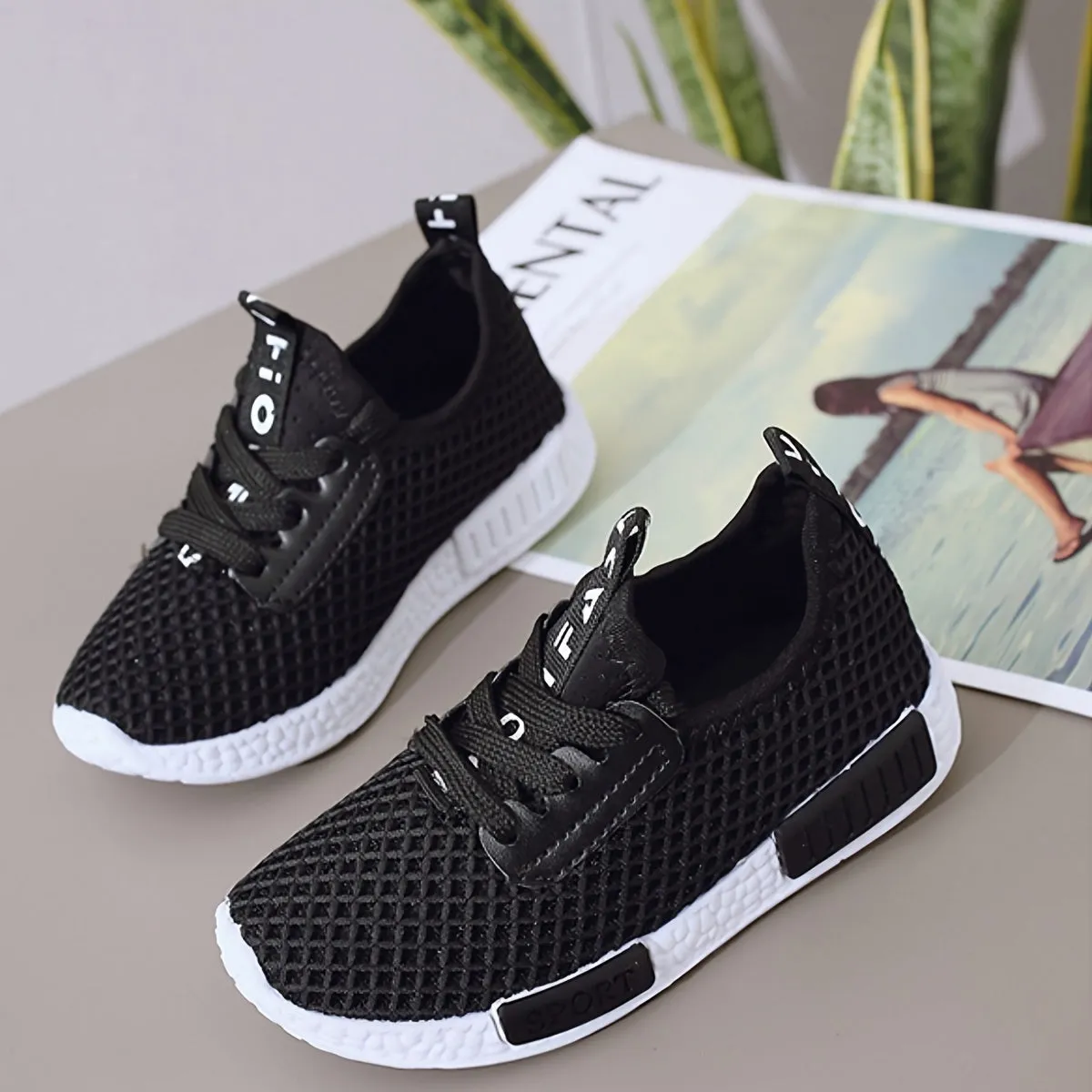 Boys & Girls' Mesh Slip-On Sneakers