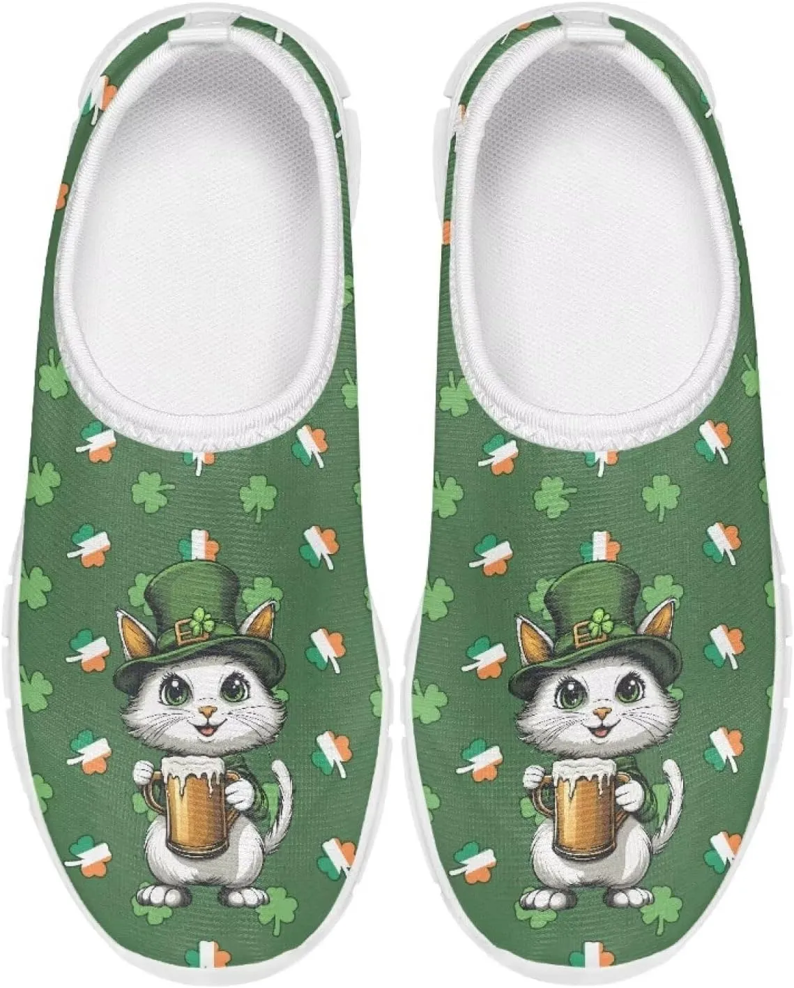 Boys Slip On Shoes Little Kids Tennis Shoes St. Patrick's Day Shoes