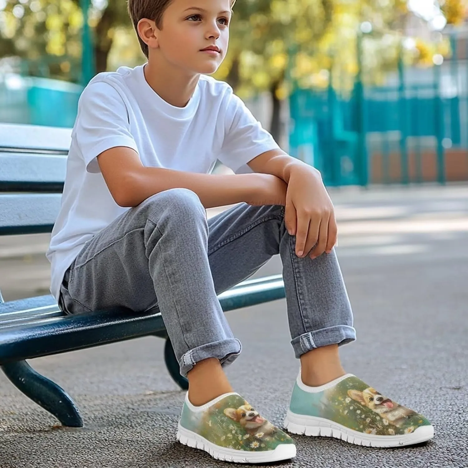 Boys Slip On Sneakers Kids Tennis Shoes Cool Running Athletic Shoes