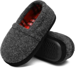 Boys Slippers Kids House Shoes with Cozy Memory Indoor Outdoor (Toddler/Little Kid/Big Kid)
