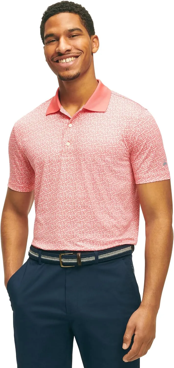 Brooks Brothers Men's Performance Stretch Short Sleeve Golf Polo Shirt