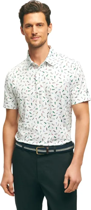 Brooks Brothers Men's Performance Stretch Short Sleeve Golf Polo Shirt