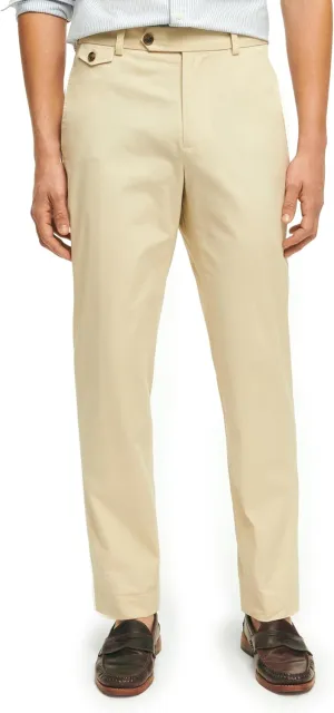 Brooks Brothers Men's Stretch Supima Cotton Poplin Chino Slim Fit Pants