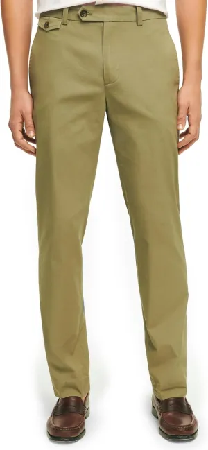 Brooks Brothers Men's Stretch Supima Cotton Poplin Chino Slim Fit Pants