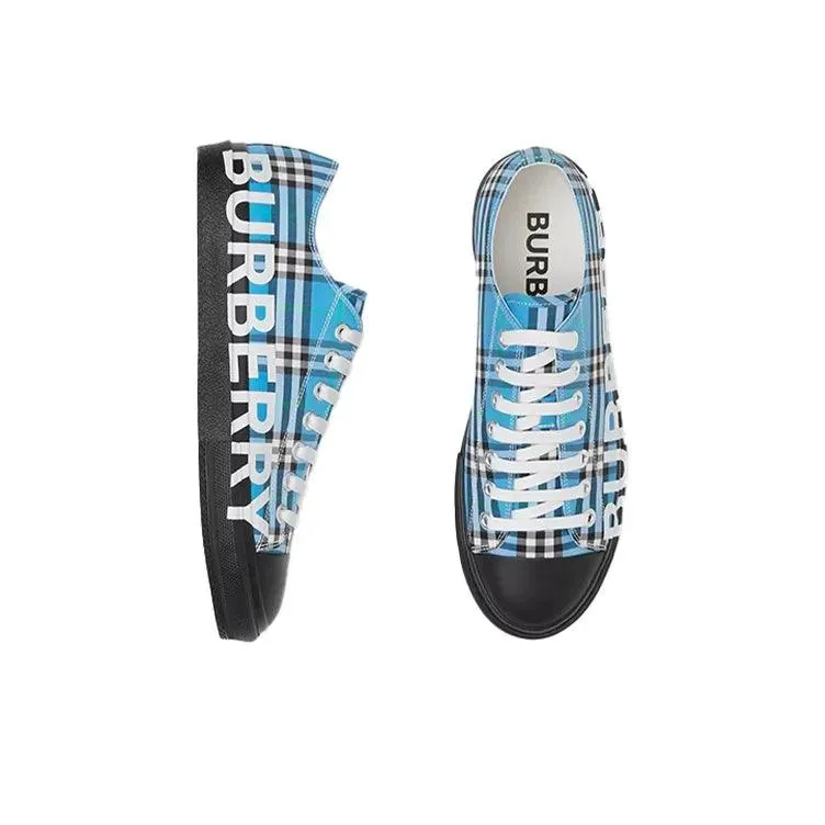 Burberry Low Top Stylish Skateboarding 'Azure Blue'