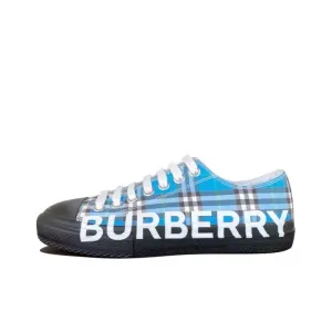 Burberry Low Top Stylish Skateboarding 'Azure Blue'