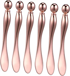 Cabilock Facial Device Eye Cream Applicator Metal Eye Roller Mini Spatula Beauty Tool Moisturizer Device Travel-friendly Set