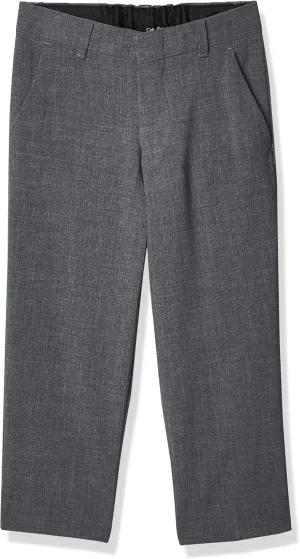 Calvin Klein Boys' Flat Bi-Stretch Dress Pant, Straight Leg Fit, Belt Loops & Front Pockets