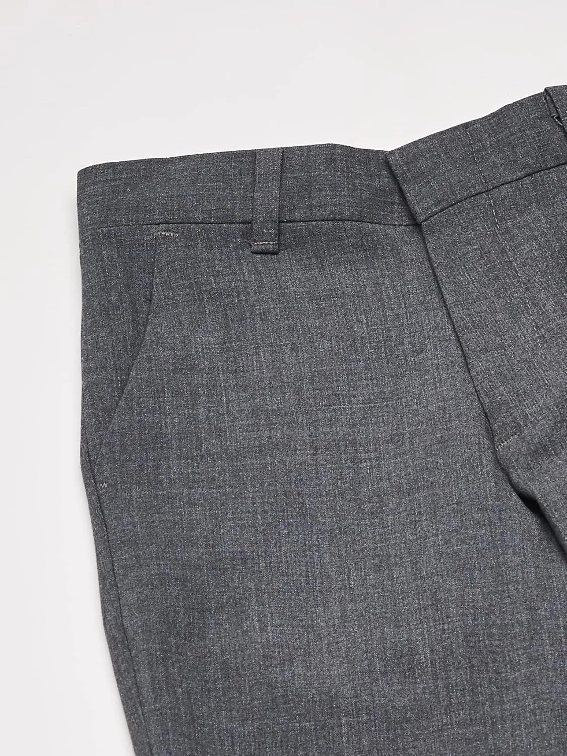 Calvin Klein Boys' Flat Bi-Stretch Dress Pant, Straight Leg Fit, Belt Loops & Front Pockets