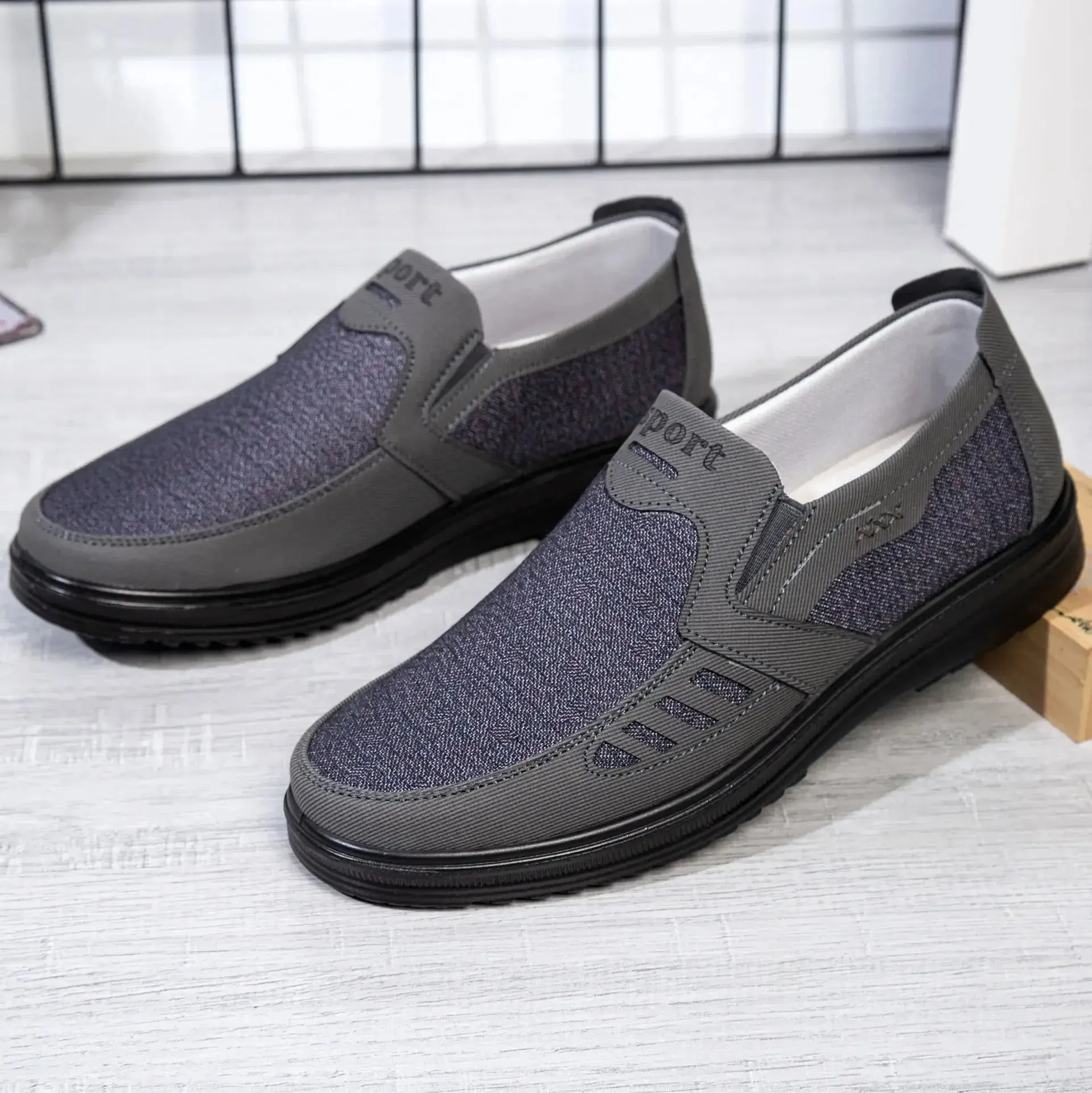 Canvas Sole and Shoes Middle-aged Fast shipping Single Non-slip Size Large Shoes Men's Casual Shoes Black Friday sale Elderly Breathable Father