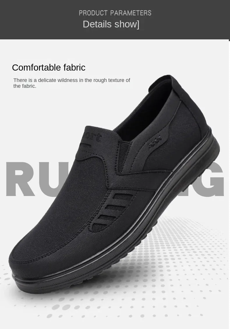Canvas Sole and Shoes Middle-aged Fast shipping Single Non-slip Size Large Shoes Men's Casual Shoes Black Friday sale Elderly Breathable Father