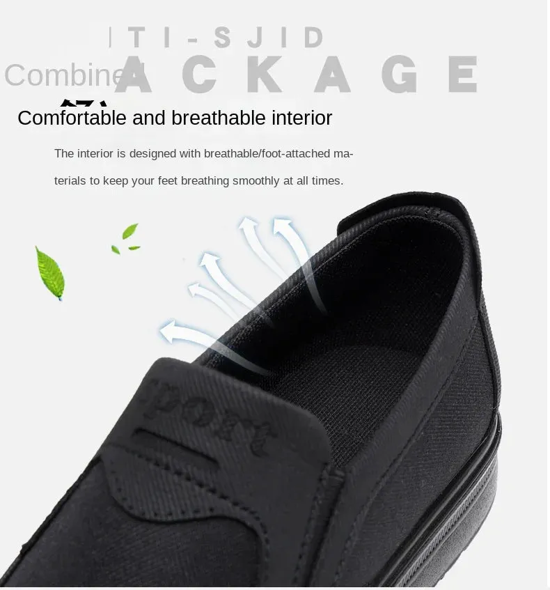 Canvas Sole and Shoes Middle-aged Fast shipping Single Non-slip Size Large Shoes Men's Casual Shoes Black Friday sale Elderly Breathable Father