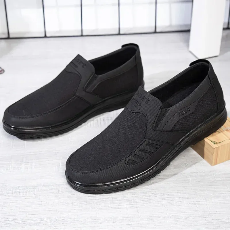 Canvas Sole and Shoes Middle-aged Fast shipping Single Non-slip Size Large Shoes Men's Casual Shoes Black Friday sale Elderly Breathable Father