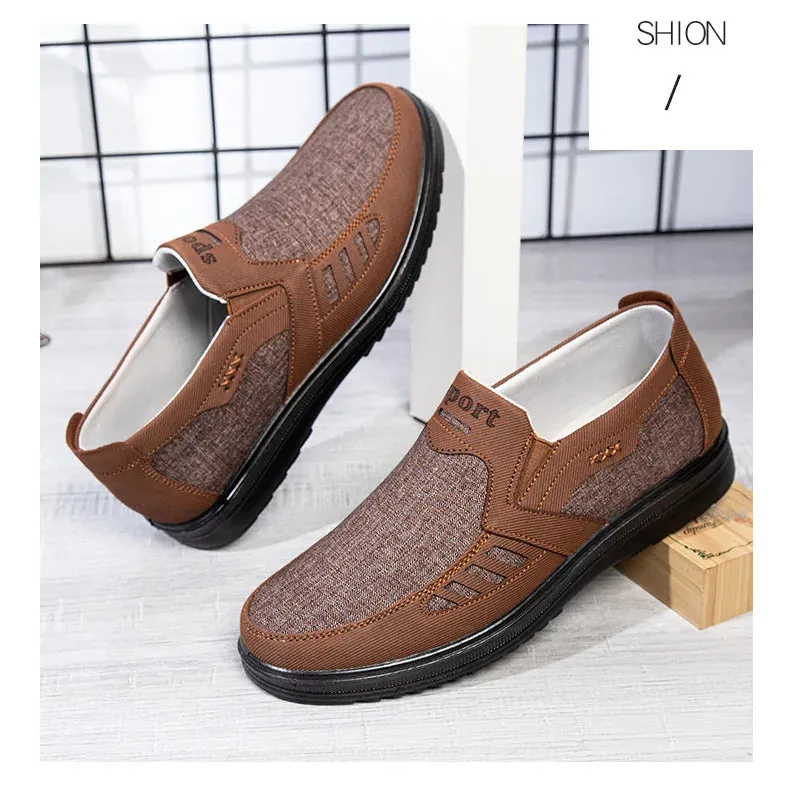 Canvas Sole and Shoes Middle-aged Fast shipping Single Non-slip Size Large Shoes Men's Casual Shoes Black Friday sale Elderly Breathable Father