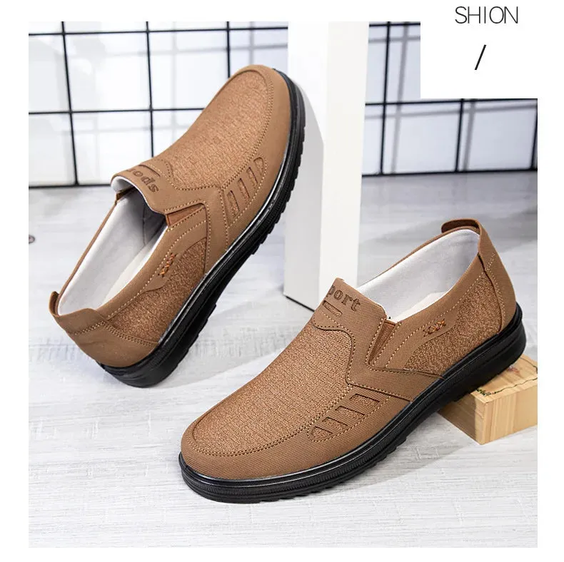 Canvas Sole and Shoes Middle-aged Fast shipping Single Non-slip Size Large Shoes Men's Casual Shoes Black Friday sale Elderly Breathable Father